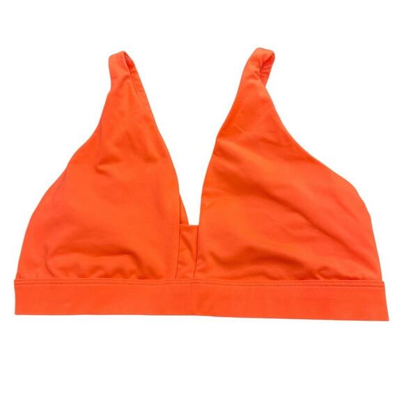 Victoria's Secret Sport Women's Orange Deep V-Neck Sports Bra Size M - Picture 1 of 5